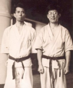 Maître Harada et Maître Egami côte à côte
